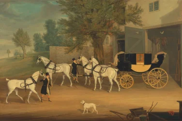 La voiture privée de John Smith Barry et son équipe grise